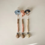 Mushie Silicone Pacifier Clip | Eva - 