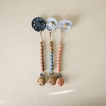 Mushie Silicone Pacifier Clip | Eva - 