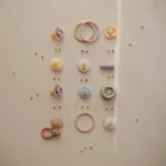 Mushie Silicone Pacifier Clip Eva with Faux Wood Clasp and Colorful Beads - Everetts Place Boutique - 