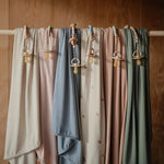 Mushie Silicone Pacifier Clip Eva with Faux Wood Clasp and Colorful Beads - Everetts Place Boutique - 