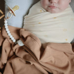 Mushie Silicone Pacifier Clip Hera Durable Food Grade Silicone Bead Design - Everetts Place Boutique - 