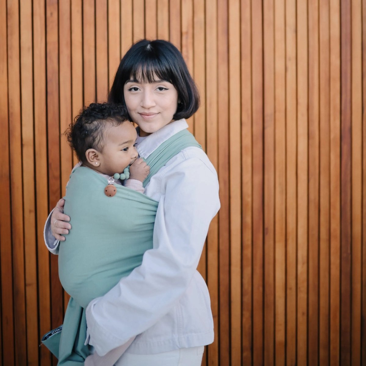 Mushie Silicone Pacifier Clip Hera Durable Food Grade Silicone Bead Design - Everetts Place Boutique - 