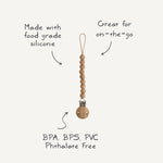 Mushie Silicone Pacifier Clip | Hera - 