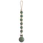 Mushie Silicone Pacifier Clip Luna Durable Food Grade Silicone Clasp for Babies - Everetts Place Boutique - 