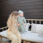 Mushie Silicone Pacifier Clip Luna Durable Food Grade Silicone Clasp for Babies - Everetts Place Boutique - 