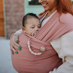 Mushie Silicone Pacifier Clip Luna Durable Food Grade Silicone Clasp for Babies - Everetts Place Boutique - 