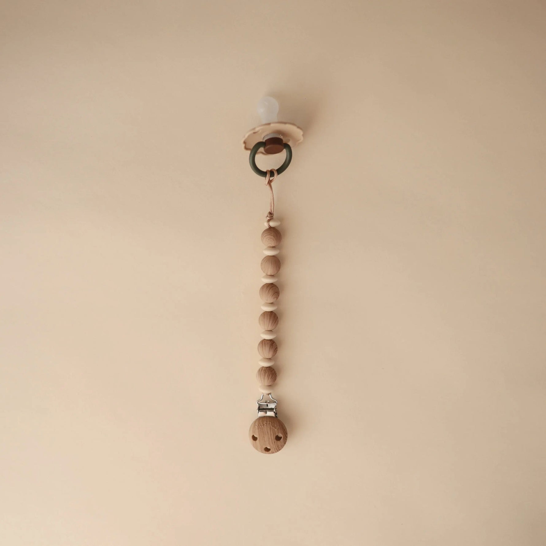 Mushie Silicone Pacifier Clip | Luna - 