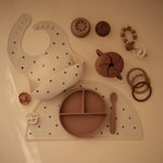 Mushie Silicone Pacifier Clip | Luna - 