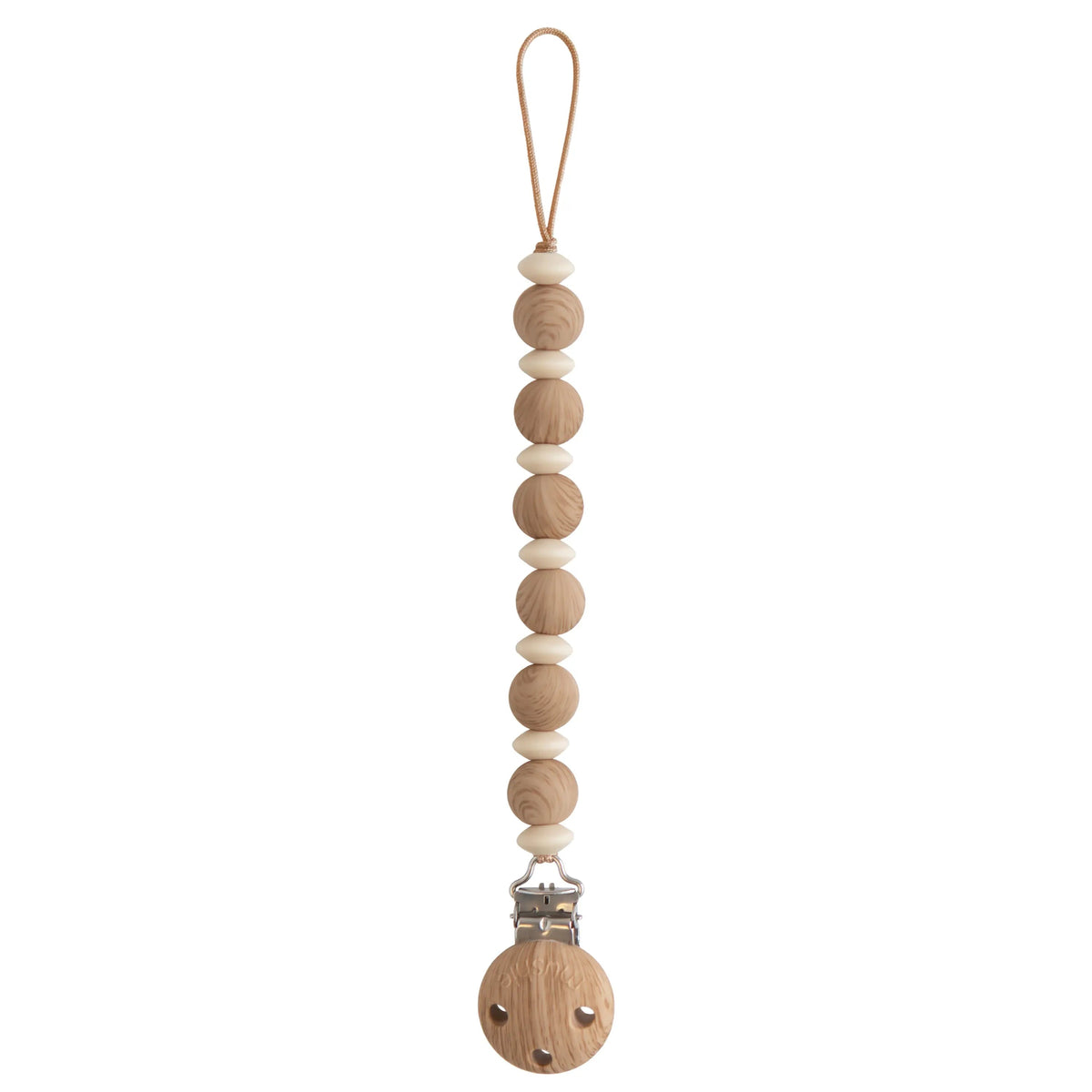 Mushie Silicone Pacifier Clip | Luna - 