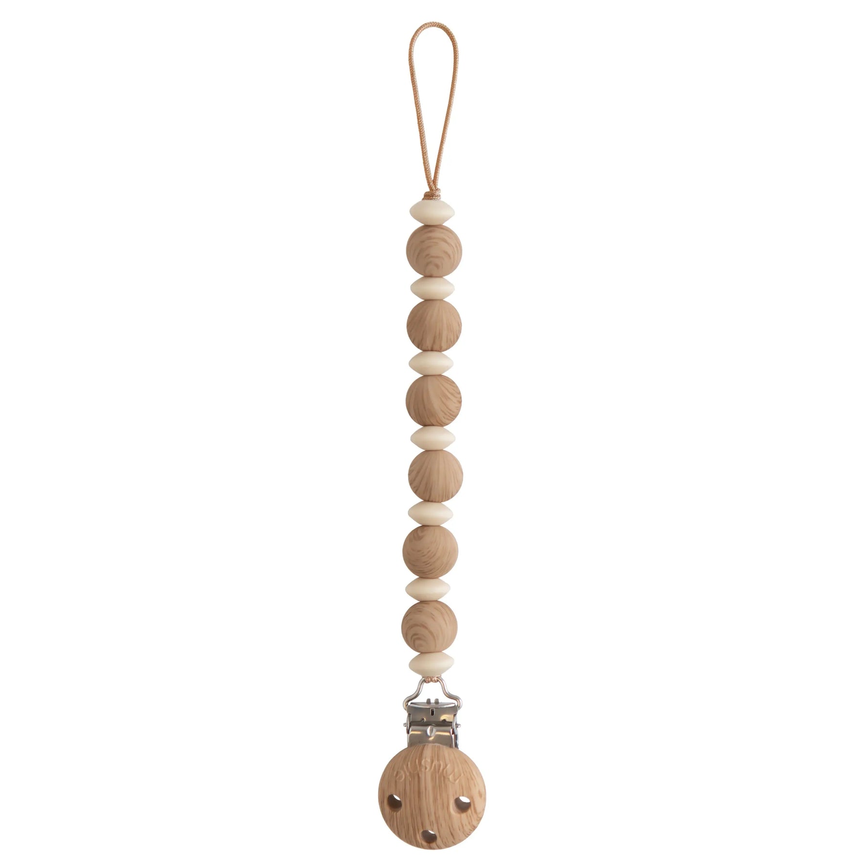Mushie Silicone Pacifier Clip | Luna - 