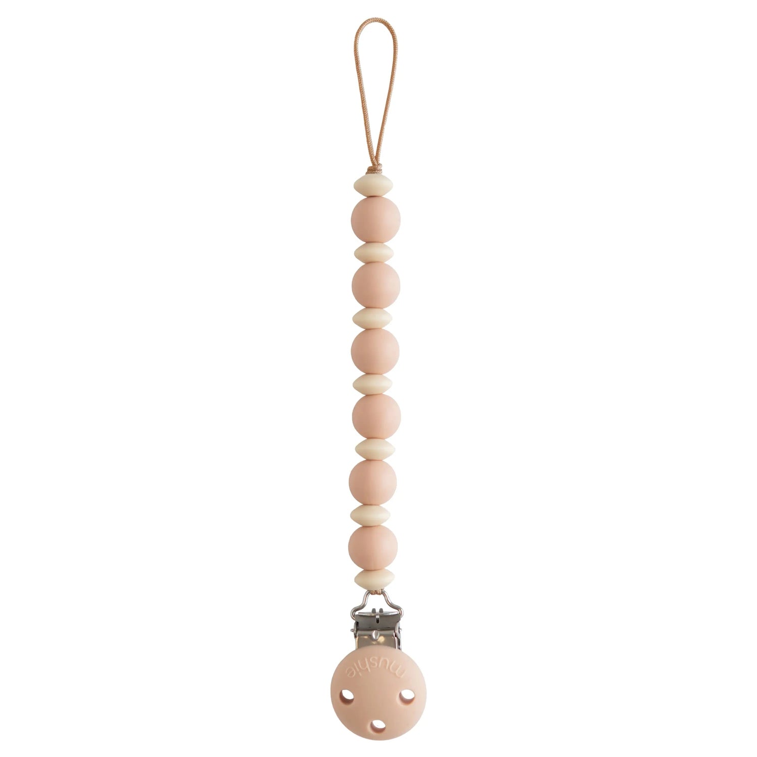 Mushie Silicone Pacifier Clip | Luna - 