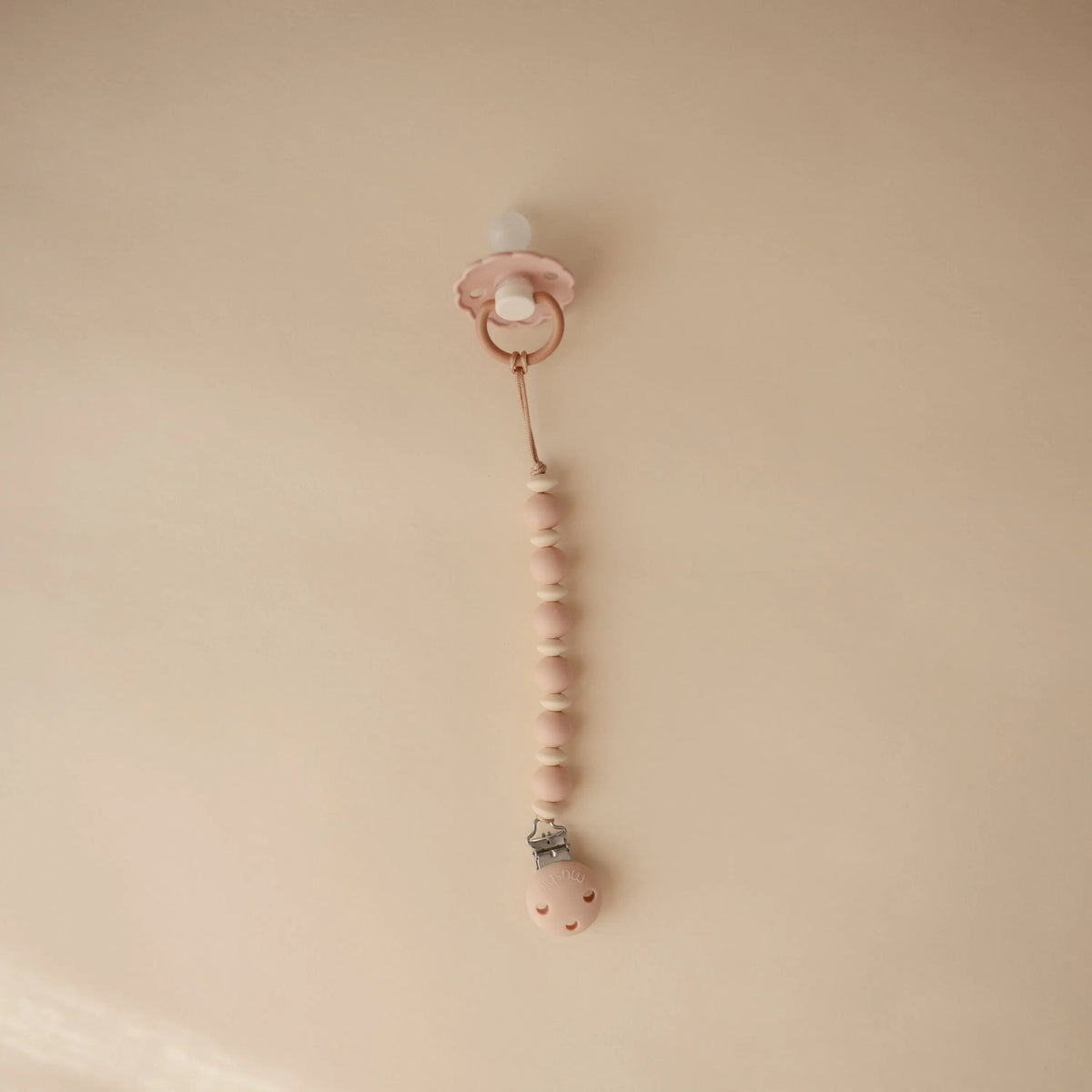 Mushie Silicone Pacifier Clip | Luna - 