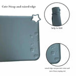 Eizzy Baby Silicone Place Mat (Muted Blue) - 