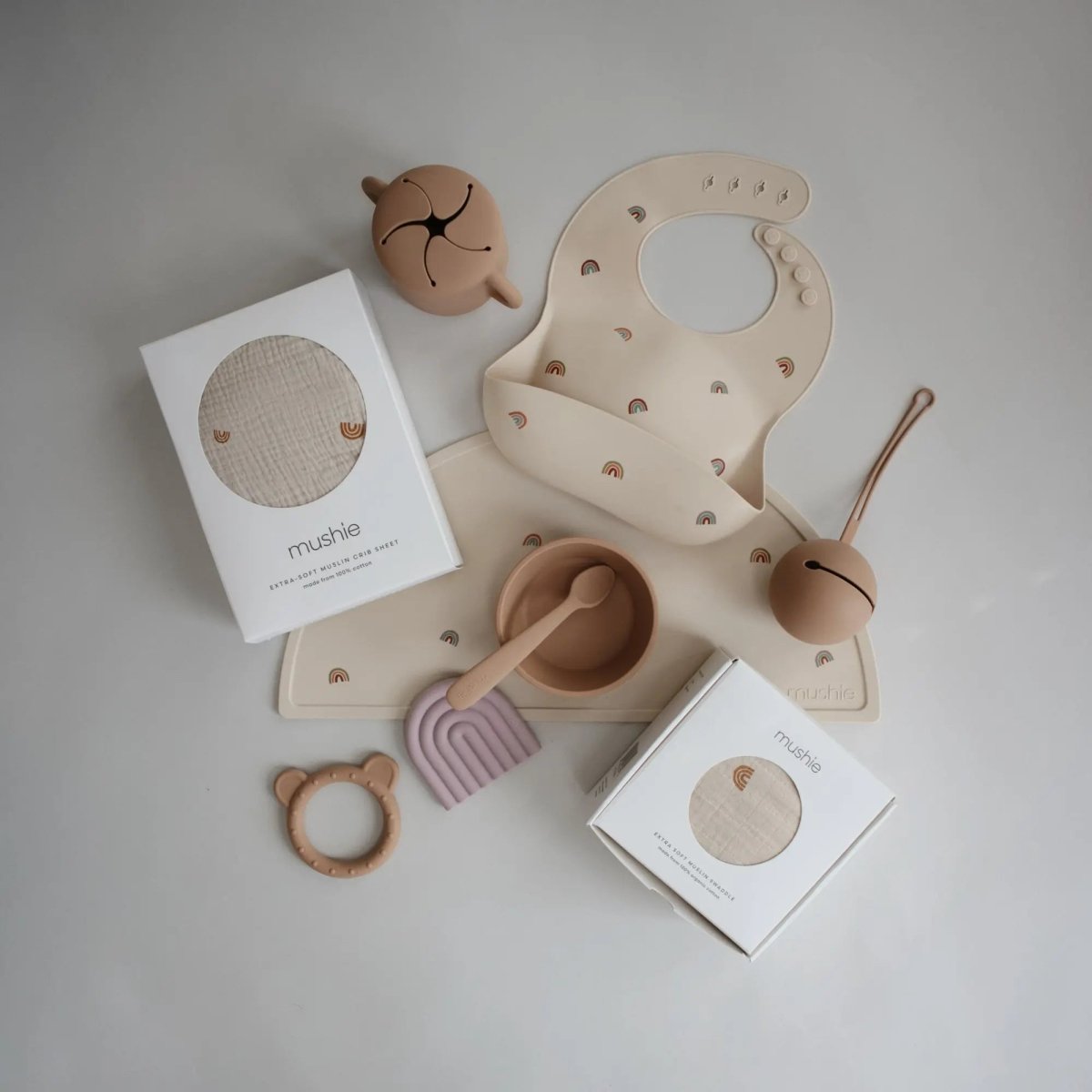 Mushie Silicone Placemat for Kids Durable and Easy to Clean Food Grade Silicone Stylish Design - 