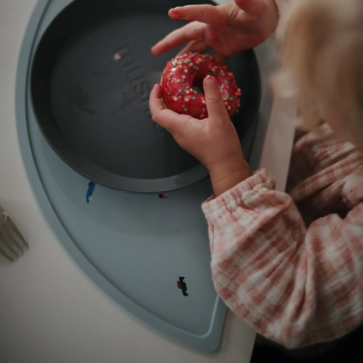 Mushie Silicone Placemat for Kids Durable and Easy to Clean Food Grade Silicone Stylish Design - 