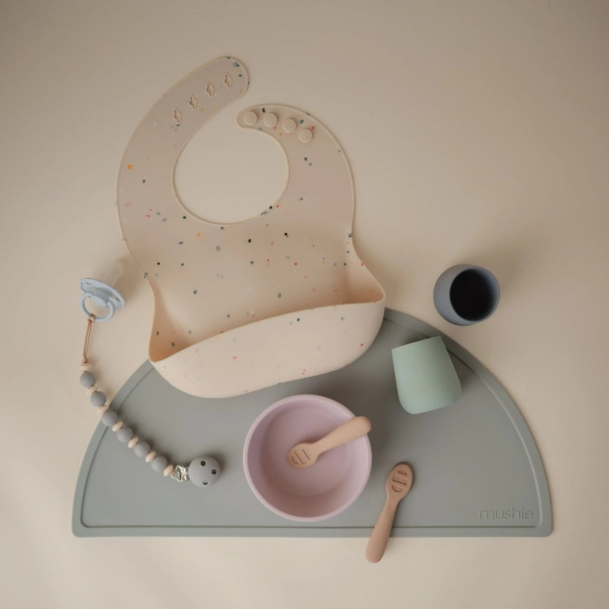 Mushie Silicone Placemat for Kids Durable and Easy to Clean Food Grade Silicone Stylish Design - 