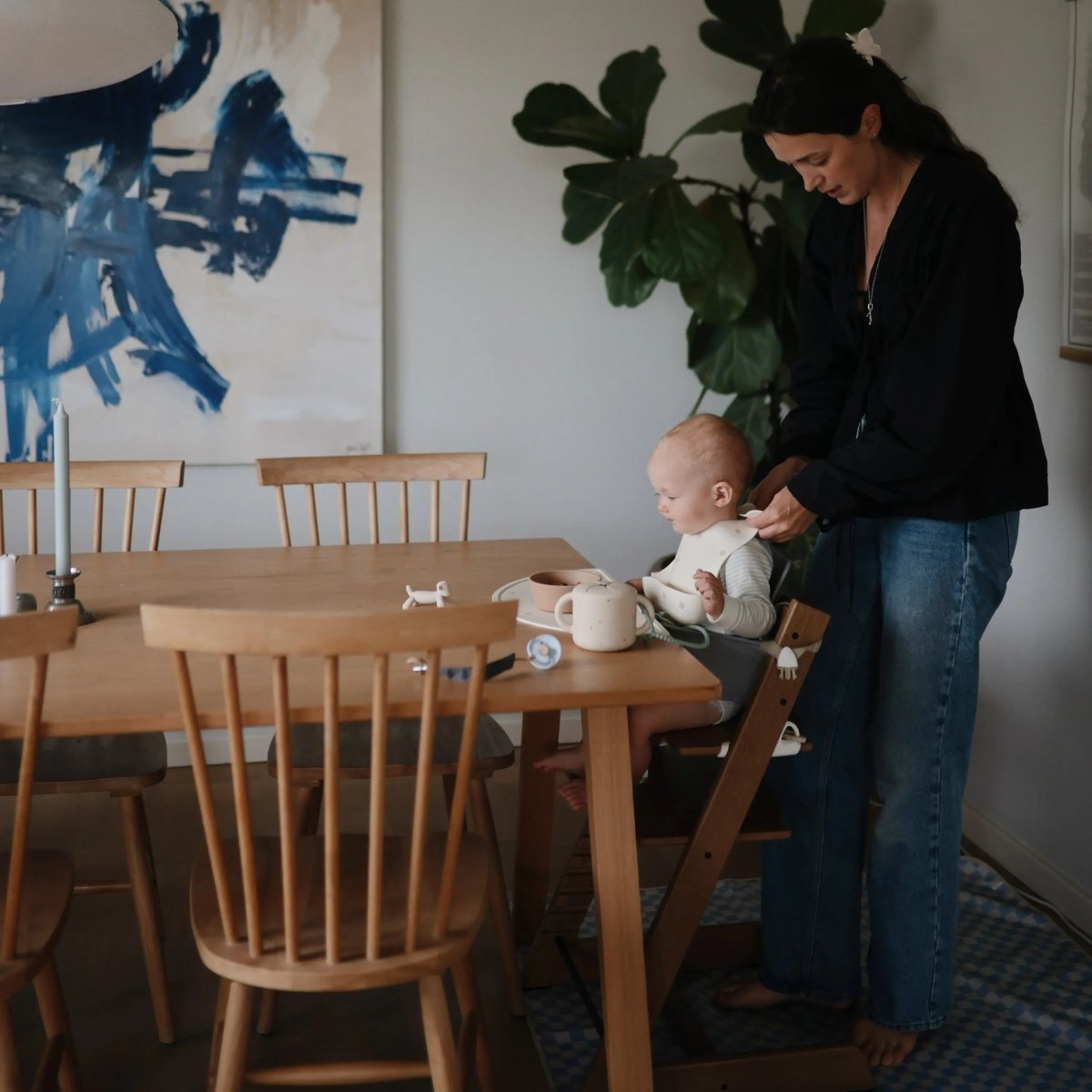 Mushie Silicone Placemat for Kids Durable and Easy to Clean Food Grade Silicone Stylish Design - 