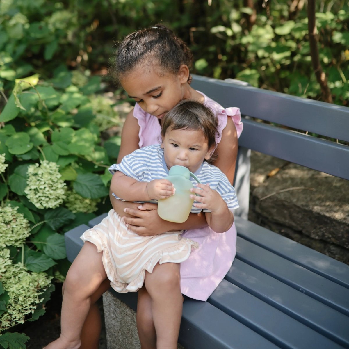 Mushie Silicone Puree Pouch for Babies and Toddlers Reusable Food - Grade Silicone Easy Clean Dishwasher Safe - 