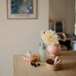 Mushie Silicone Puree Pouch for Babies and Toddlers Reusable Food - Grade Silicone Easy Clean Dishwasher Safe - 