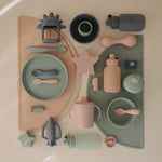 Mushie Silicone Puree Pouch for Babies and Toddlers Reusable Food - Grade Silicone Easy Clean Dishwasher Safe - 