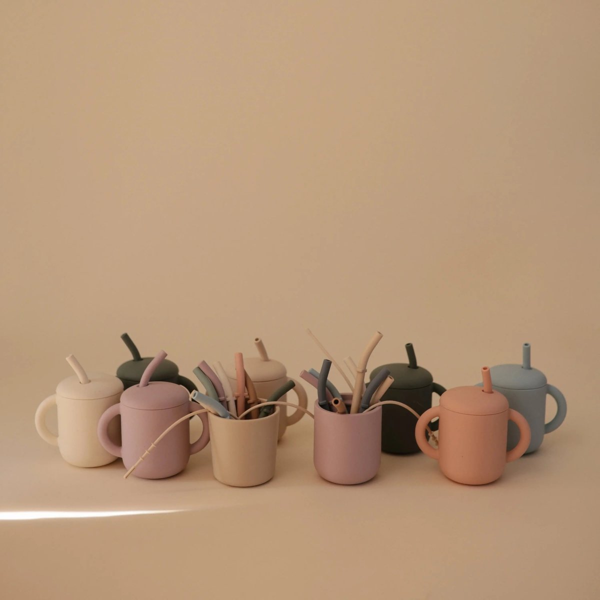 Mushie Silicone Replacement Straws 5 Pack for Mushie Silicone Training Cup - Everetts Place Boutique - 