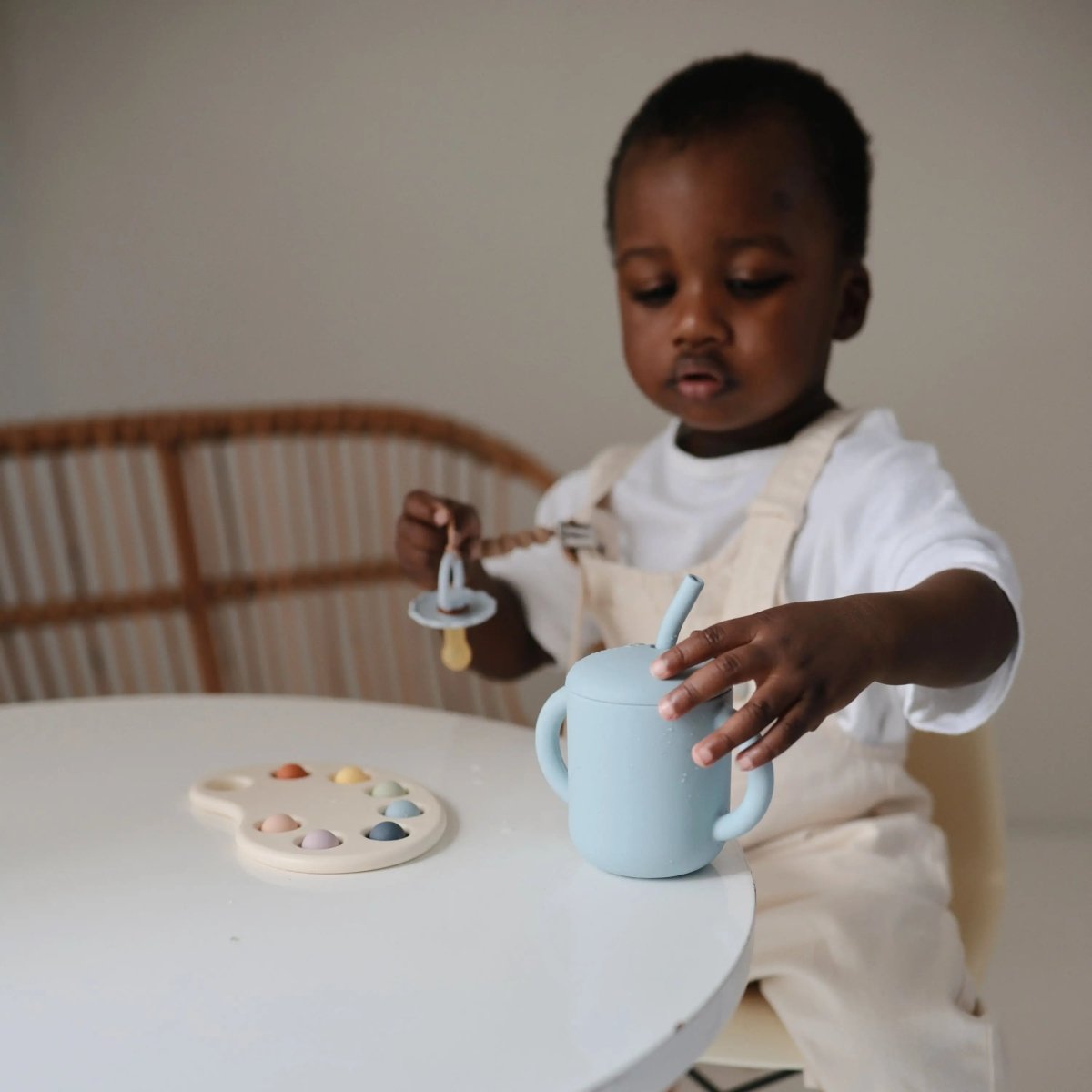 Mushie Silicone Replacement Straws 5 Pack for Mushie Silicone Training Cup - Everetts Place Boutique - 