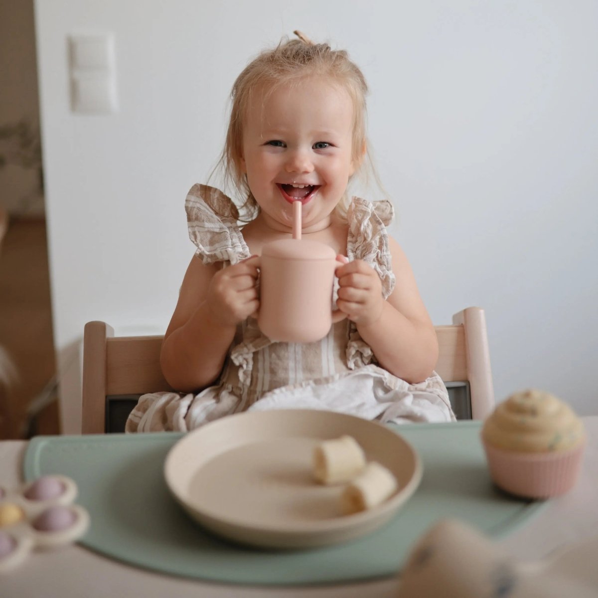 Mushie Silicone Replacement Straws 5 Pack for Mushie Silicone Training Cup - Everetts Place Boutique - 