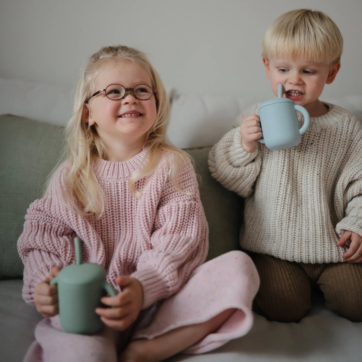 Mushie Silicone Replacement Straws 5 Pack for Mushie Silicone Training Cup - Everetts Place Boutique - 