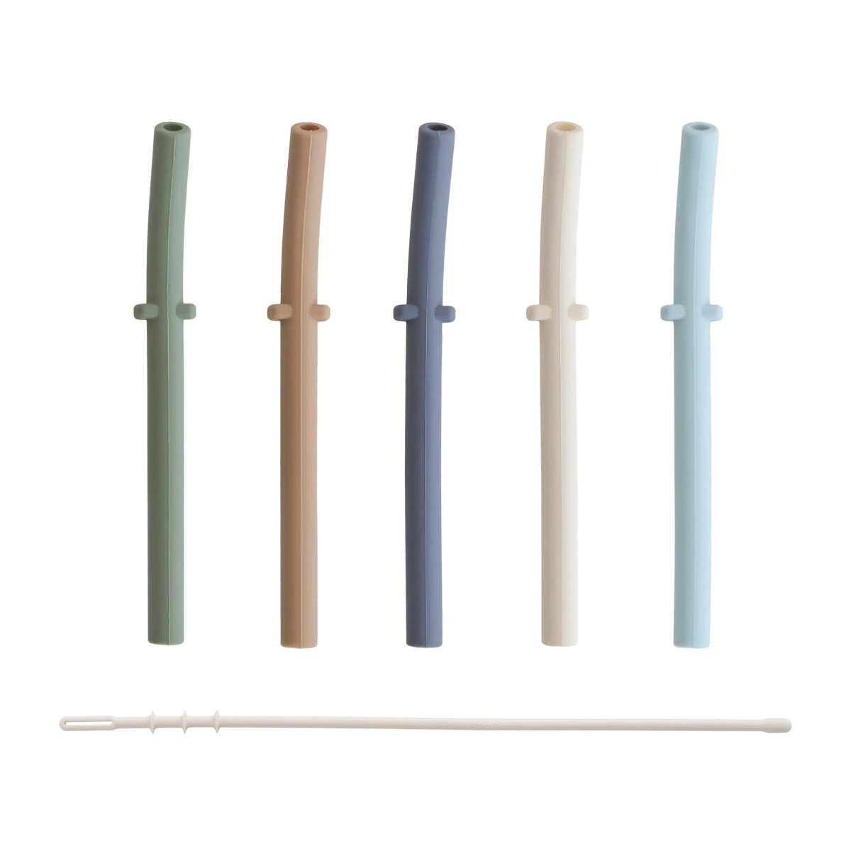 Mushie Silicone Replacement Straws 5 Pack for Mushie Silicone Training Cup - Everetts Place Boutique - 