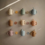 Mushie Silicone Sippy Cup for Toddlers Leak Resistant Easy Grip Design - Everetts Place Boutique - 