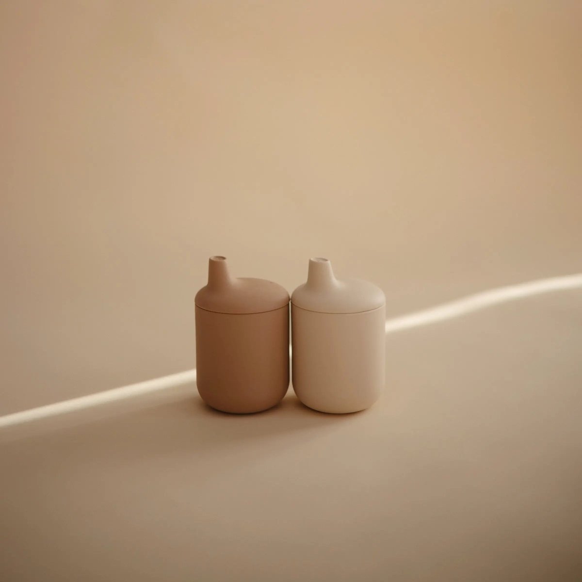 Mushie Silicone Sippy Cup for Toddlers Leak Resistant Easy Grip Design - Everetts Place Boutique - 