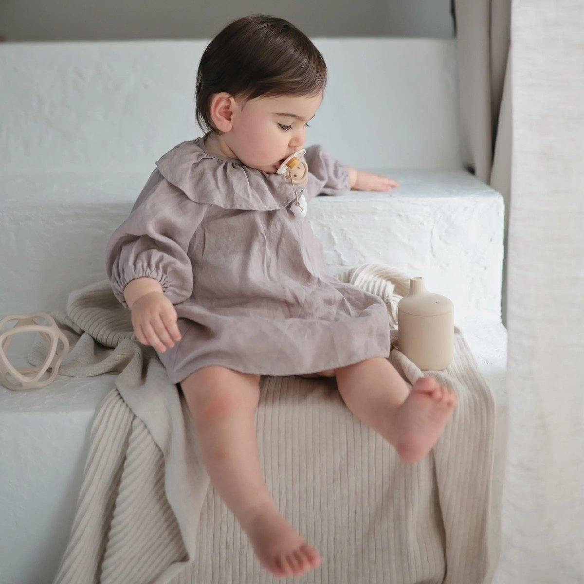 Mushie Silicone Sippy Cup for Toddlers Leak Resistant Easy Grip Design - Everetts Place Boutique - 