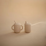 Mushie Silicone Sippy Cup for Toddlers Leak Resistant Easy Grip Design - Everetts Place Boutique - 