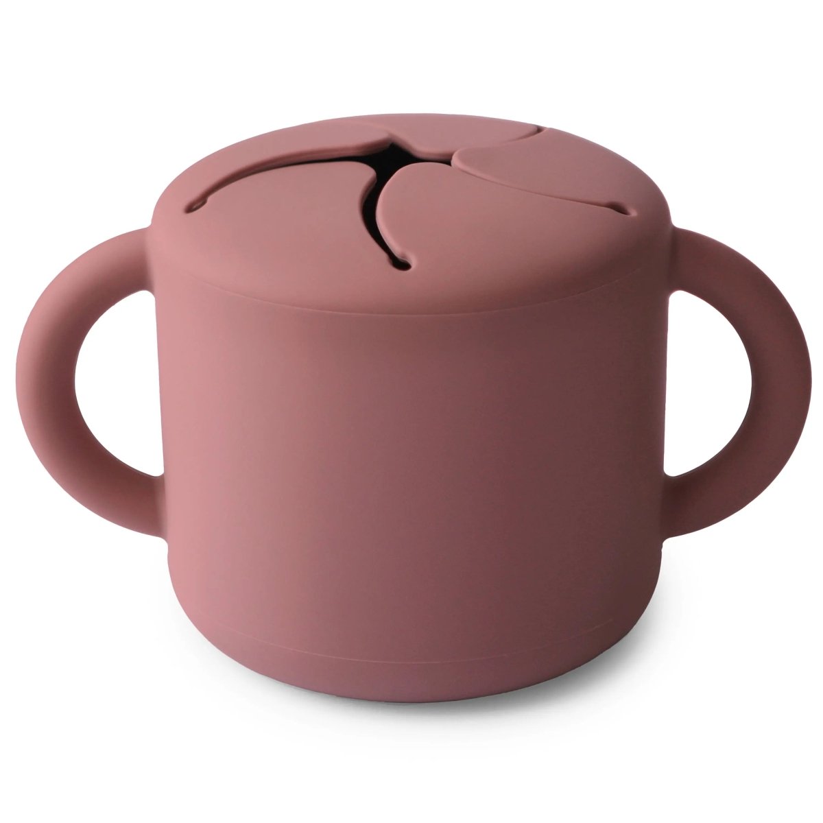 Mushie Silicone Snack Cup with Easy Grip Handles Spill Proof Design for Toddlers - Everetts Place Boutique - 