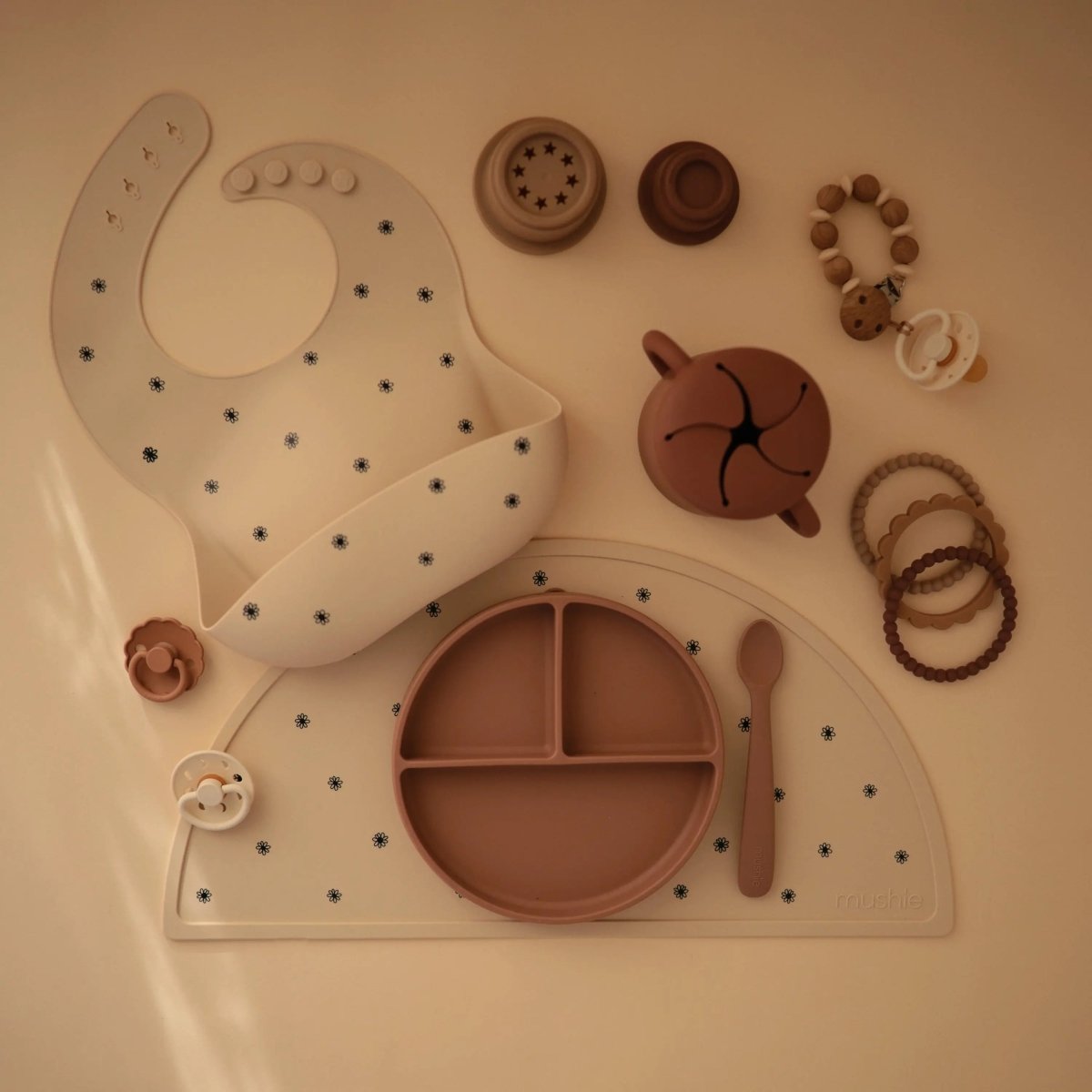 Mushie Silicone Snack Cup with Easy Grip Handles Spill Proof Design for Toddlers - Everetts Place Boutique - 