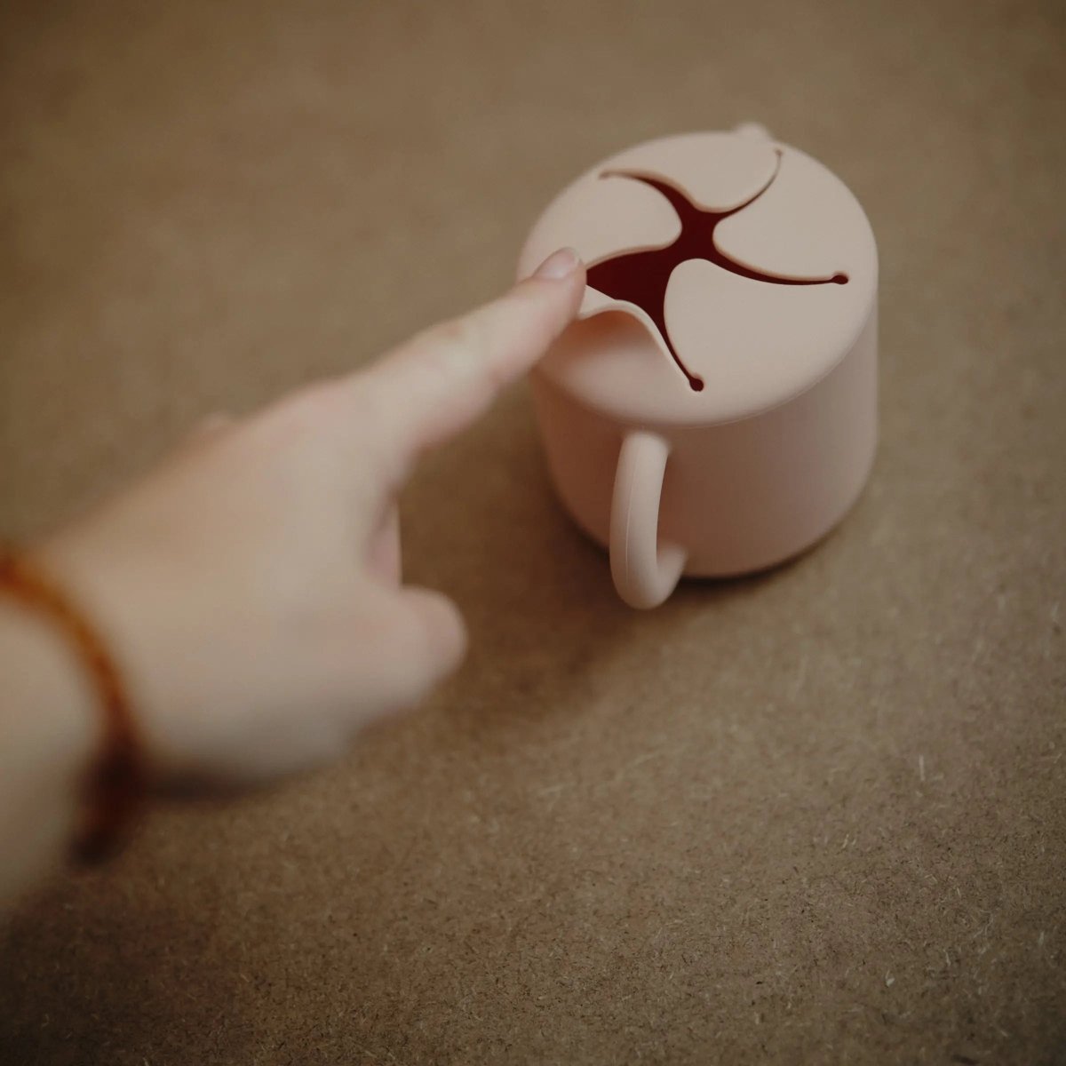 Mushie Silicone Snack Cup with Easy Grip Handles Spill Proof Design for Toddlers - Everetts Place Boutique - 