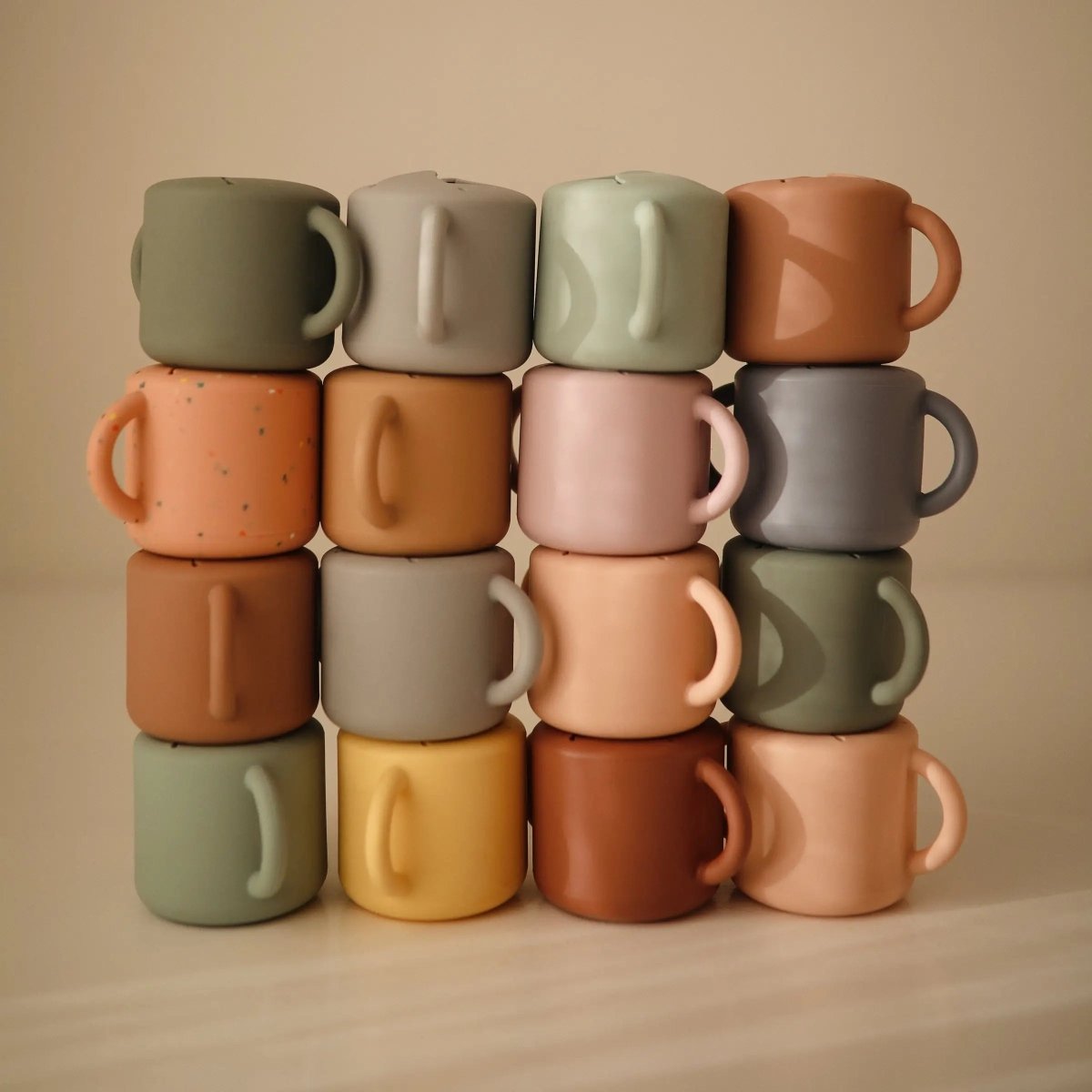 Mushie Silicone Snack Cup with Easy Grip Handles Spill Proof Design for Toddlers - Everetts Place Boutique - 