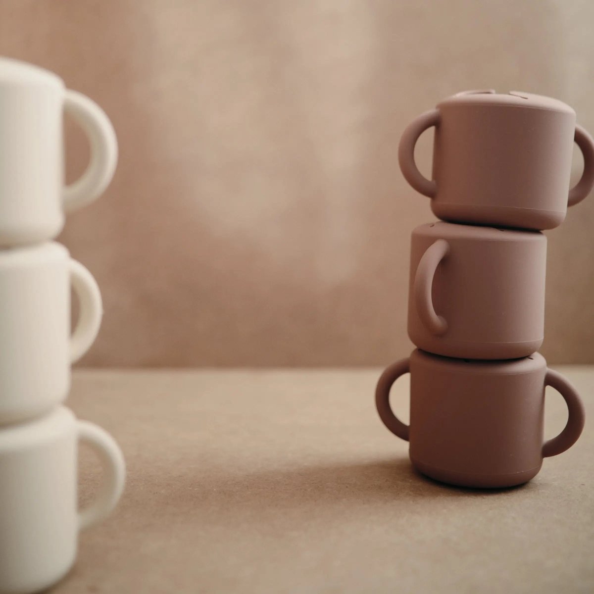 Mushie Silicone Snack Cup with Easy Grip Handles Spill Proof Design for Toddlers - Everetts Place Boutique - 