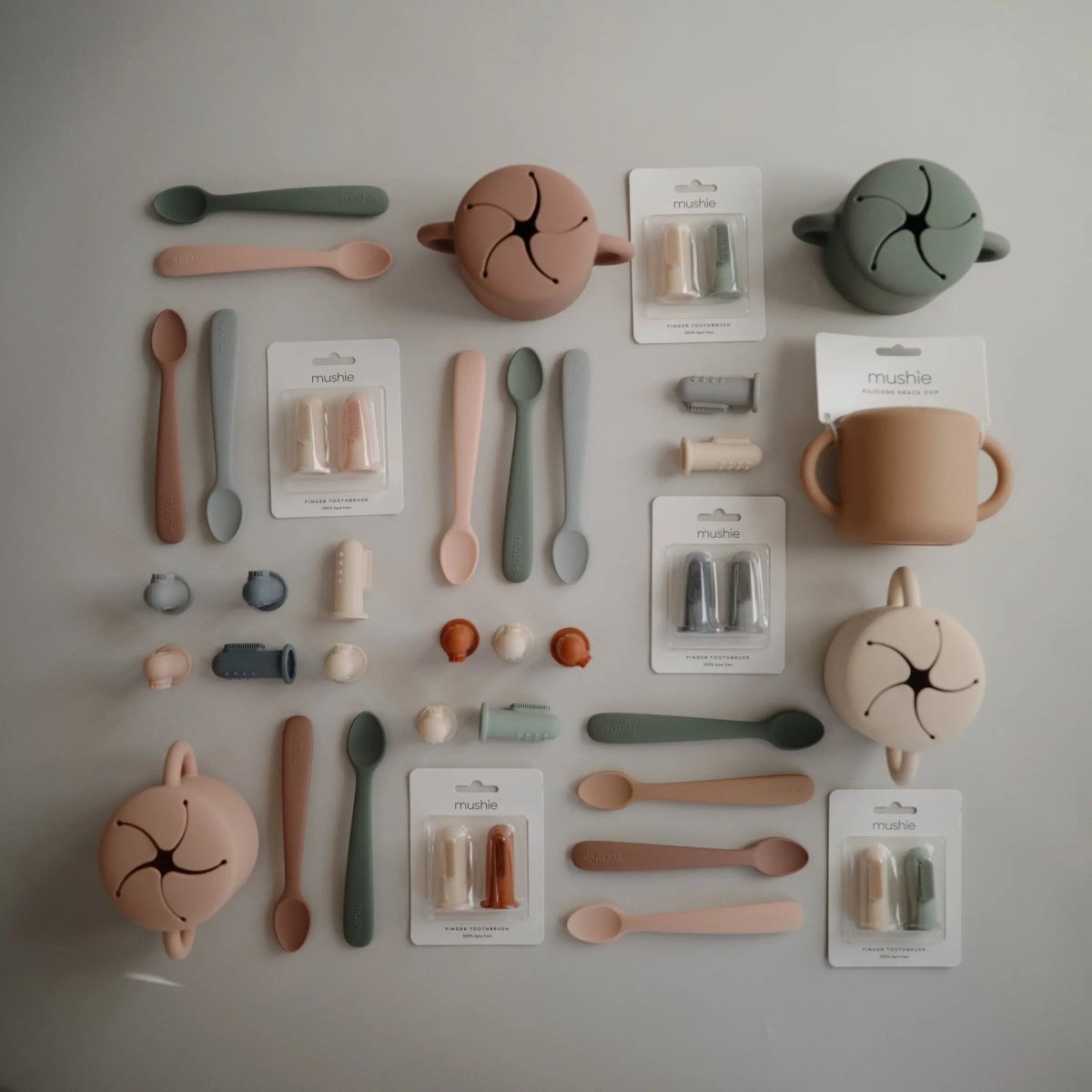 Mushie Silicone Snack Cup with Easy Grip Handles Spill Proof Design for Toddlers - Everetts Place Boutique - 