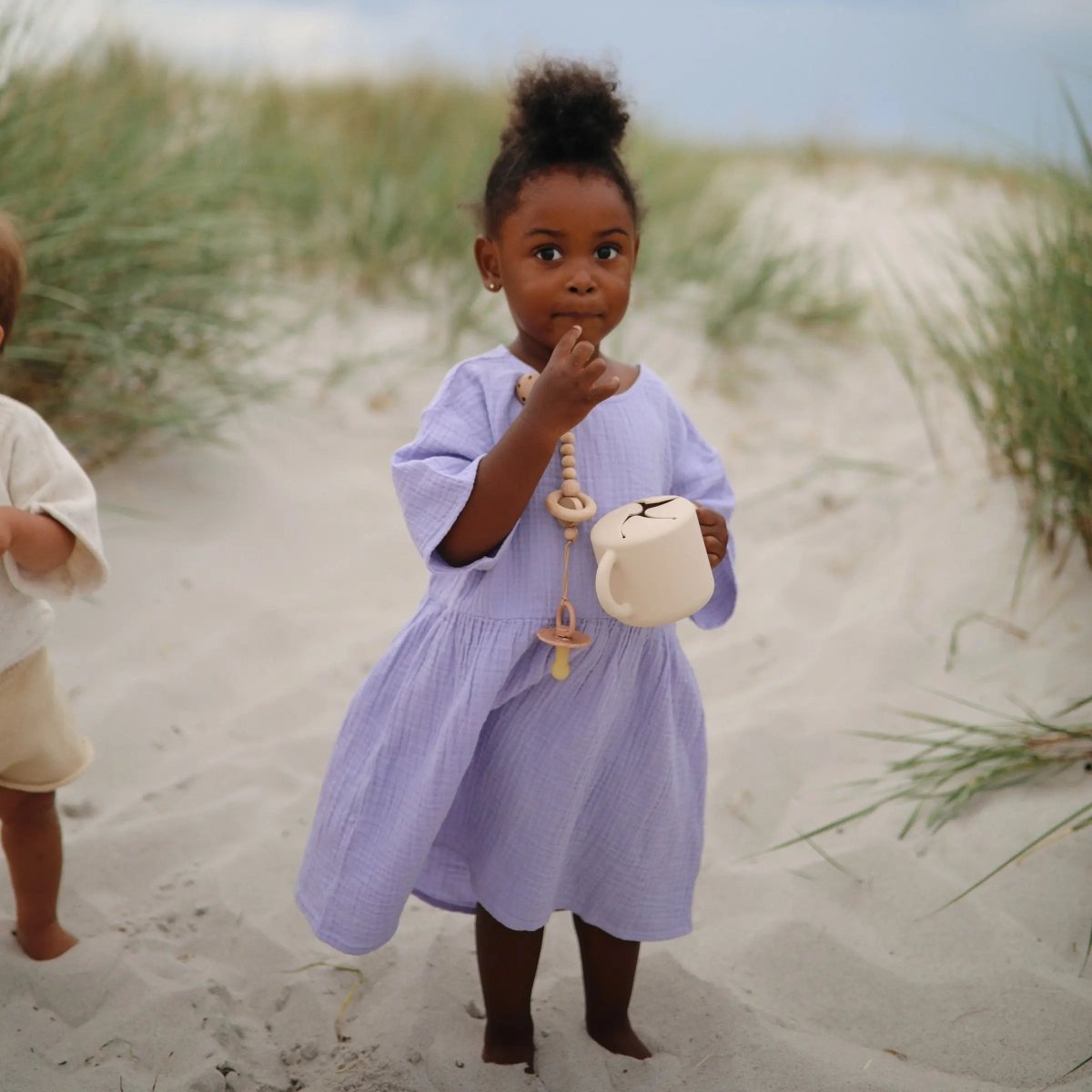 Mushie Silicone Snack Cup with Easy Grip Handles Spill Proof Design for Toddlers - Everetts Place Boutique - 