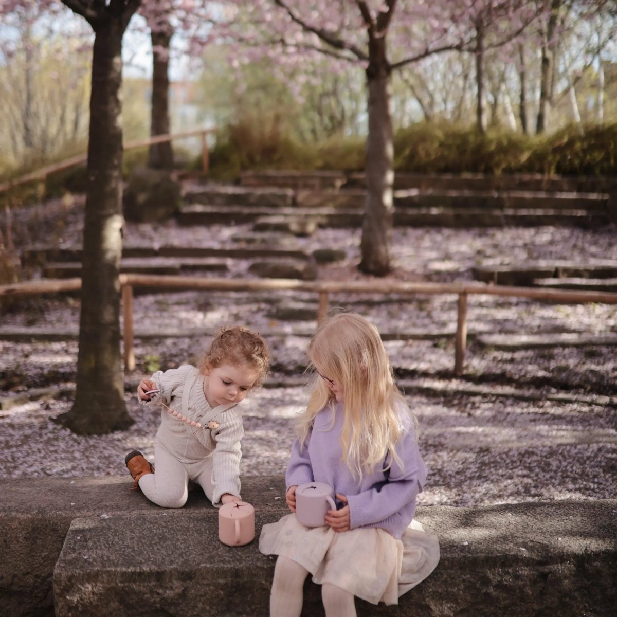 Mushie Silicone Snack Cup with Easy Grip Handles Spill Proof Design for Toddlers - Everetts Place Boutique - 