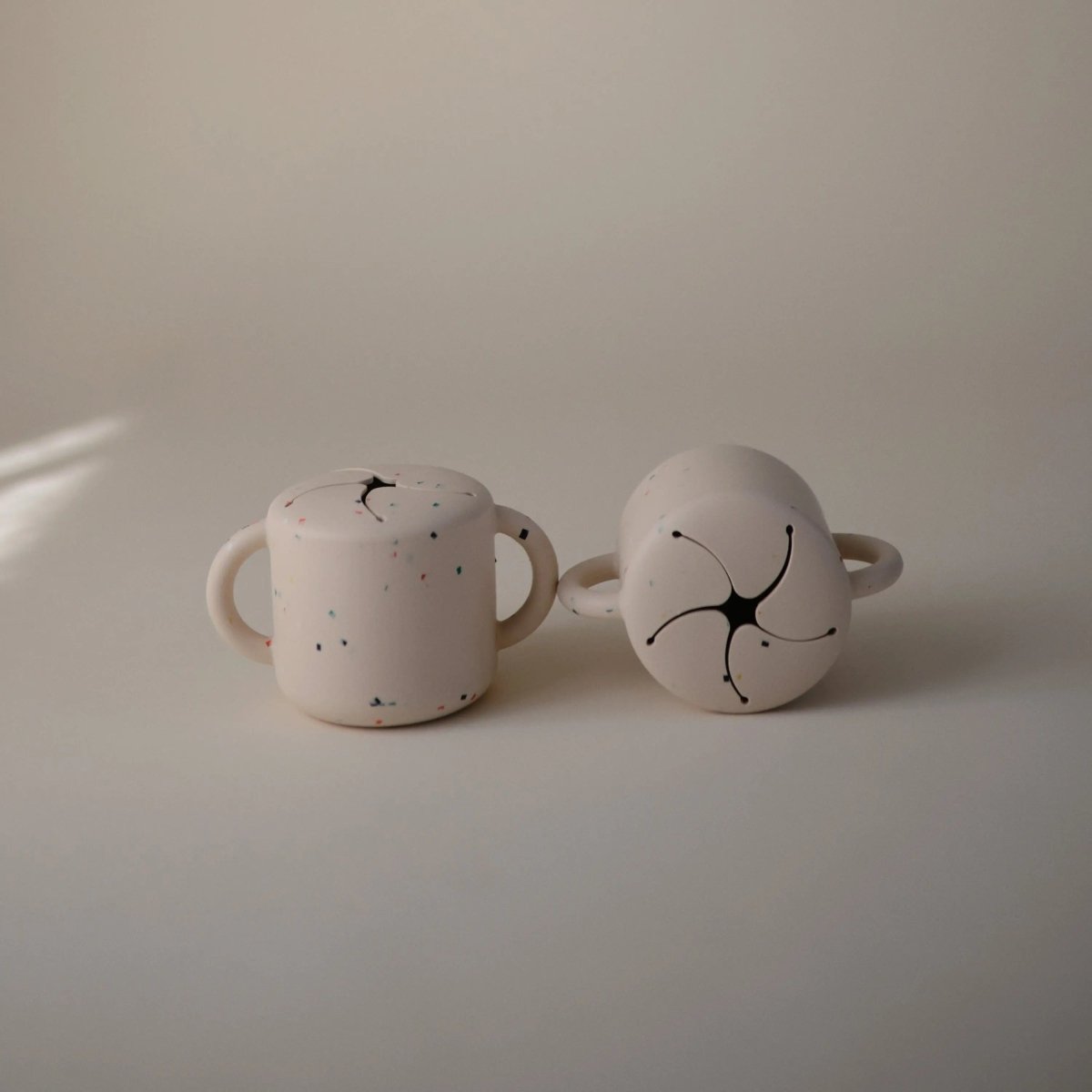 Mushie Silicone Snack Cup with Easy Grip Handles Spill Proof Design for Toddlers - Everetts Place Boutique - 