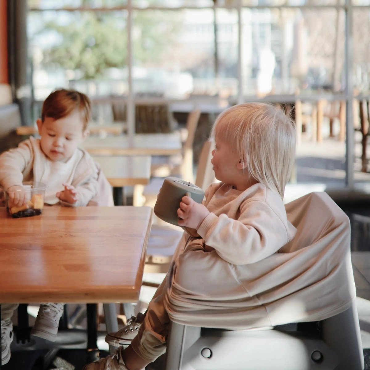 Mushie Silicone Snack Cup with Easy Grip Handles Spill Proof Design for Toddlers - Everetts Place Boutique - 