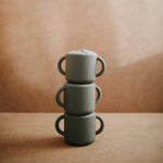 Mushie Silicone Snack Cup with Easy Grip Handles Spill Proof Design for Toddlers - Everetts Place Boutique - 