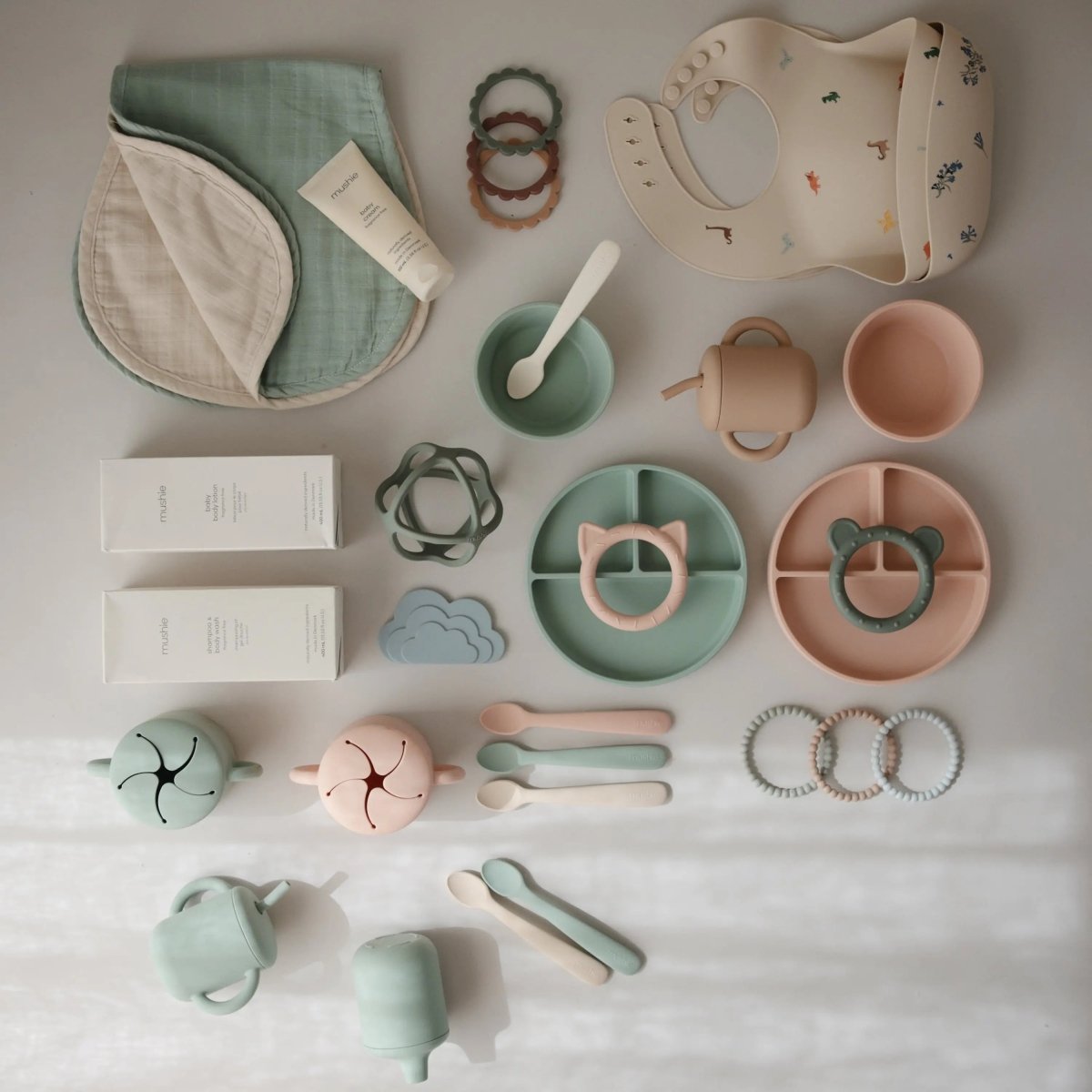 Mushie Silicone Snack Cup with Easy Grip Handles Spill Proof Design for Toddlers - Everetts Place Boutique - 