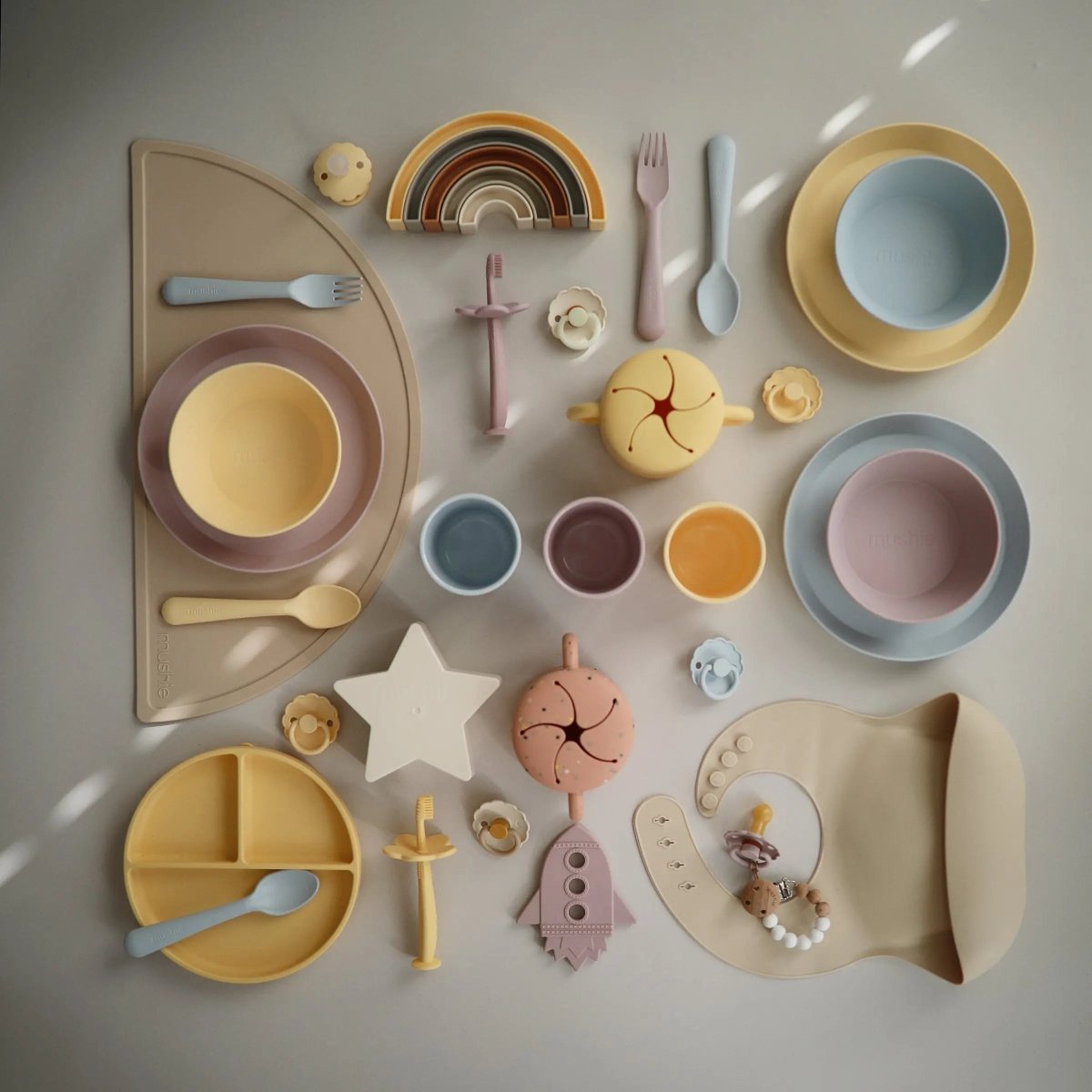 Mushie Silicone Snack Cup with Easy Grip Handles Spill Proof Design for Toddlers - Everetts Place Boutique - 