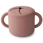 Mushie Silicone Snack Cup with Easy Grip Handles Spill Proof Design for Toddlers - Everetts Place Boutique - 