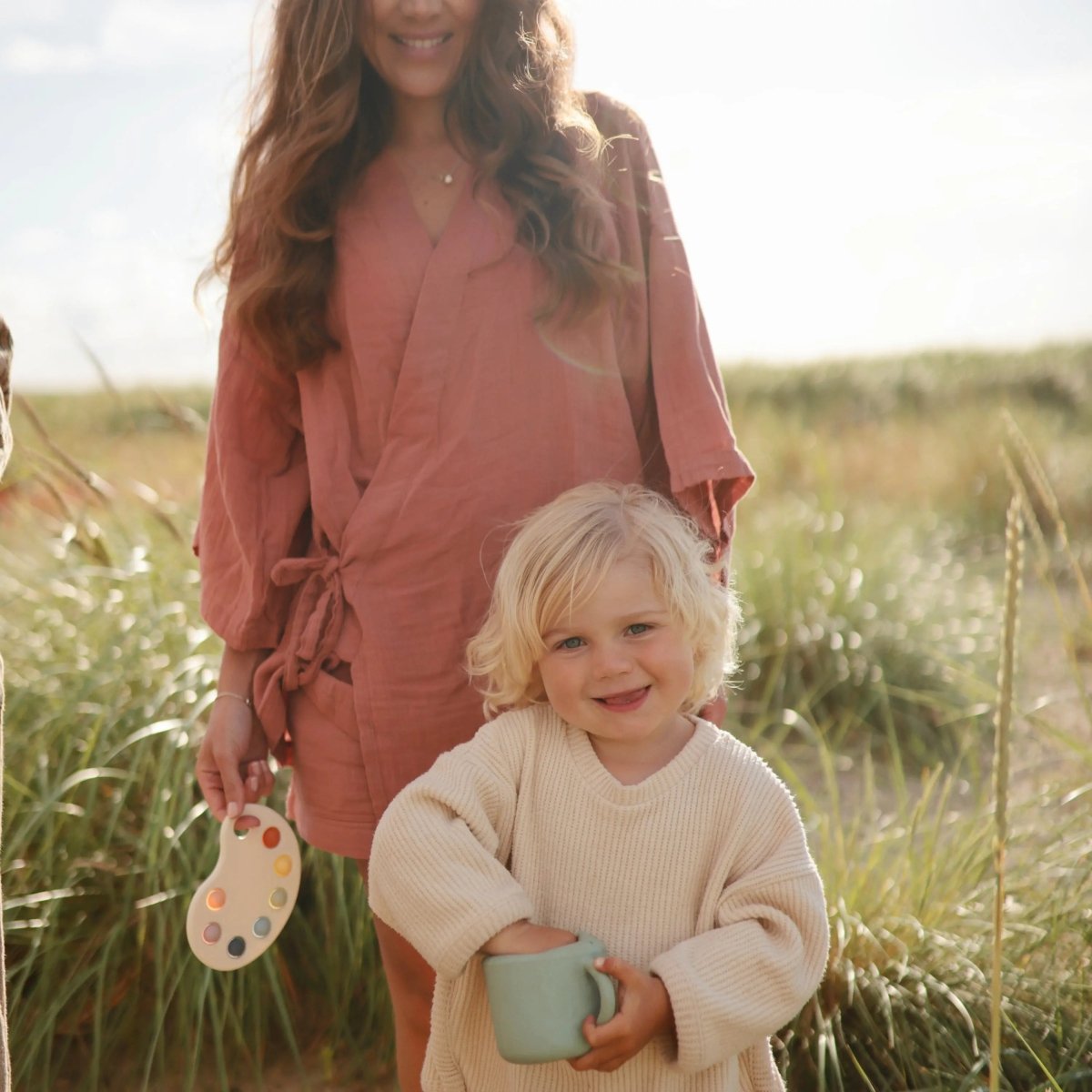 Mushie Silicone Snack Cup with Easy Grip Handles Spill Proof Design for Toddlers - Everetts Place Boutique - 