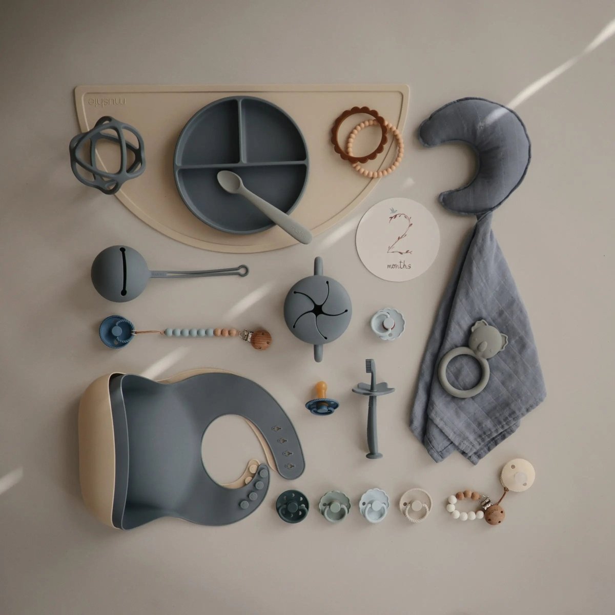 Mushie Silicone Snack Cup with Easy Grip Handles Spill Proof Design for Toddlers - Everetts Place Boutique - 