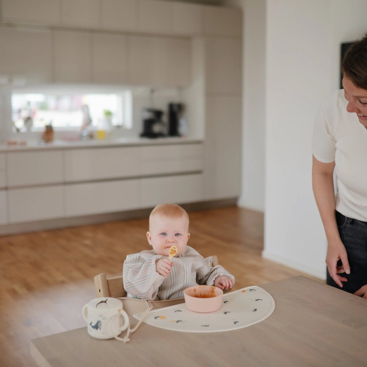 Mushie Silicone Snack Cup with Easy Grip Handles Spill Proof Design for Toddlers - Everetts Place Boutique - 